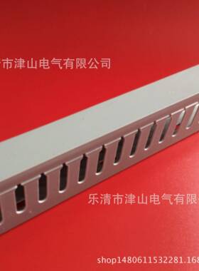 厂家直销行线槽 PVC行线槽 40*40 50*50 25塑料行线槽 灰色行线槽