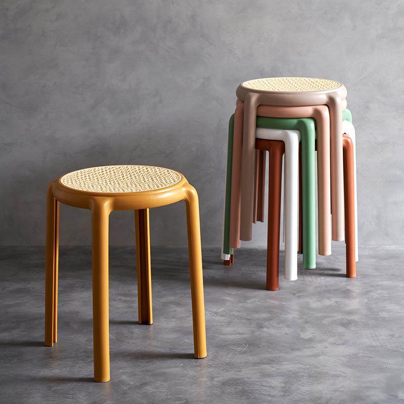 塑料凳子家用可叠放旋风凳简约客厅餐桌圆凳便携风车凳创意高板凳,五金/工具,五金工具箱/五金收纳箱,淘宝优惠券,粉丝福利购,淘宝优惠卷