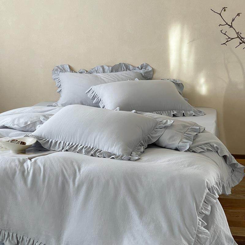 法式复古风全棉双层纱床上四件套荷叶花边纯棉被套床单笠亲肤被罩,鲜花速递/花卉仿真/绿植园艺,割草机/草坪机,淘宝优惠券,粉丝福利购,淘宝优惠卷