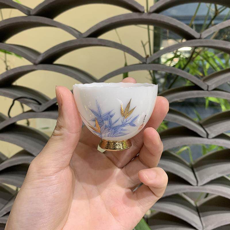 瓷语颠 渡景山房陶瓷茶杯主人杯单杯个人杯子品茗杯茶具简约,鲜花速递/花卉仿真/绿植园艺,割草机/草坪机,淘宝优惠券,粉丝福利购,淘宝优惠卷