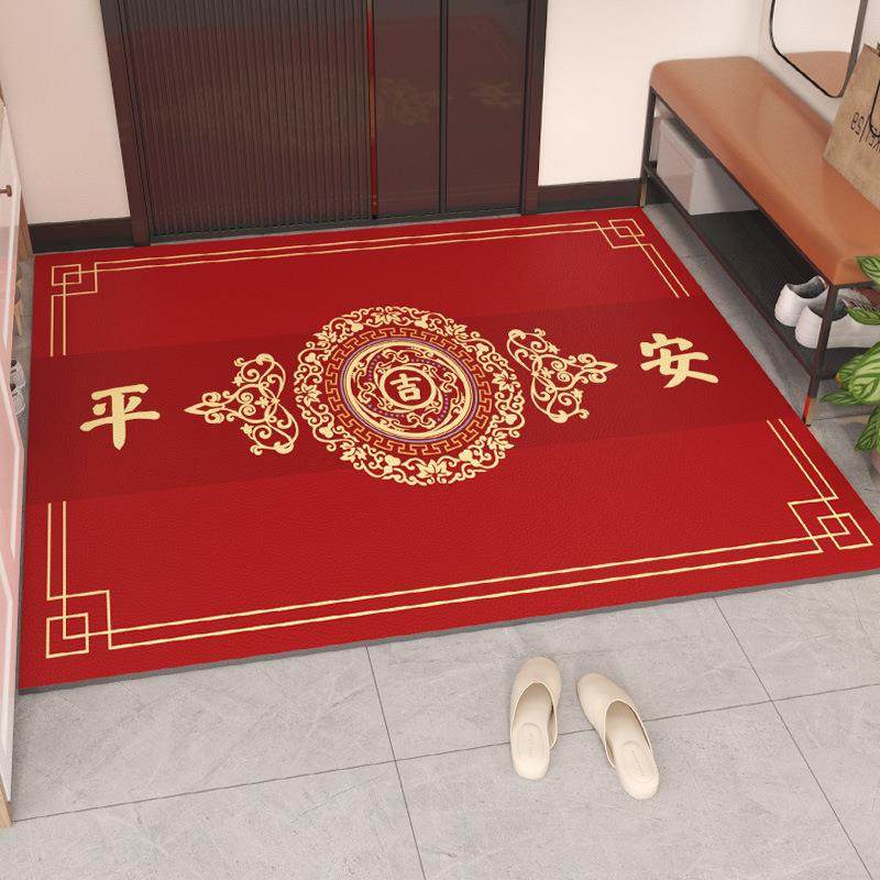 入户门地垫pvc可擦洗进门门口脚垫中式玄关门垫龙年红色皮革地毯,鲜花速递/花卉仿真/绿植园艺,割草机/草坪机,淘宝优惠券,粉丝福利购,淘宝优惠卷