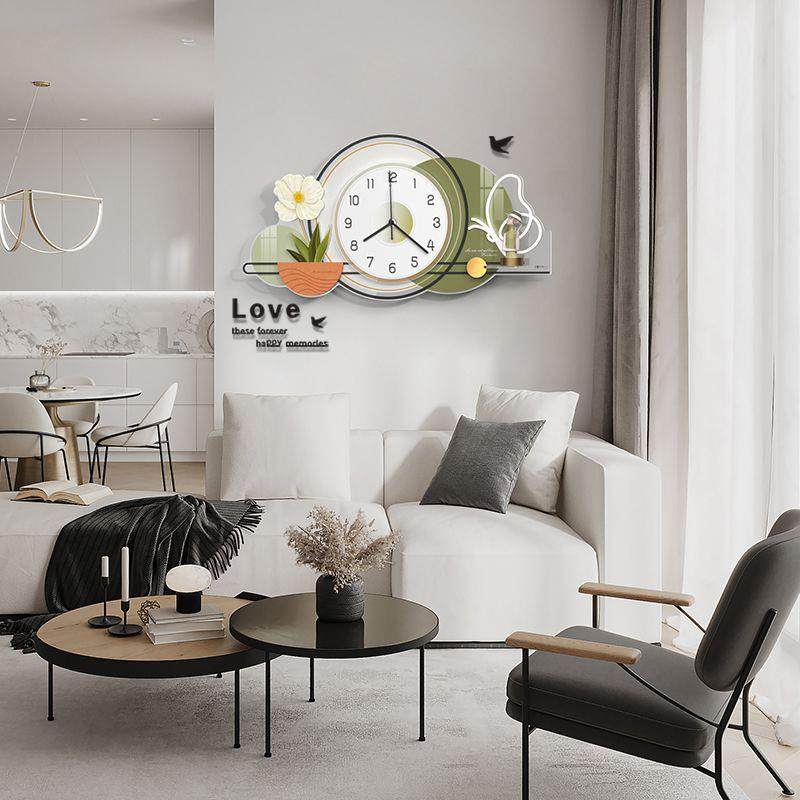客厅装饰画创意时钟装饰钟表家用2024新款餐厅挂画静音时钟挂墙表,鲜花速递/花卉仿真/绿植园艺,割草机/草坪机,淘宝优惠券,粉丝福利购,淘宝优惠卷