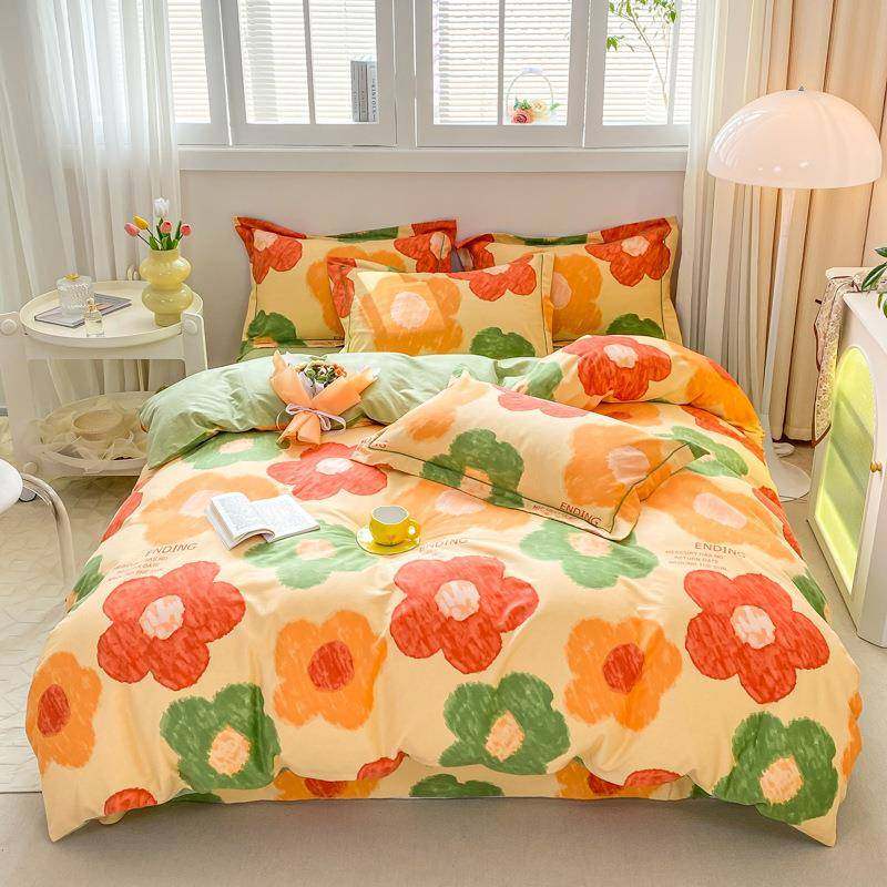 小清新全棉加厚款磨毛四件套简约纯棉床单被套宿舍三件套厂家,鲜花速递/花卉仿真/绿植园艺,割草机/草坪机,淘宝优惠券,粉丝福利购,淘宝优惠卷