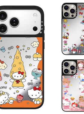 CALG橙色星星云朵凯蒂猫新款超火磁吸防摔iphone11 12 13 14 15 16 17promax适用苹果手机壳高级感小众