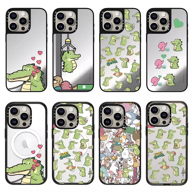 CALG鳄鱼Buddy Gator适用苹果手机壳iphone11 12 13 14 15 16 17promax新款外壳高级感小众磁吸2025网红爆款