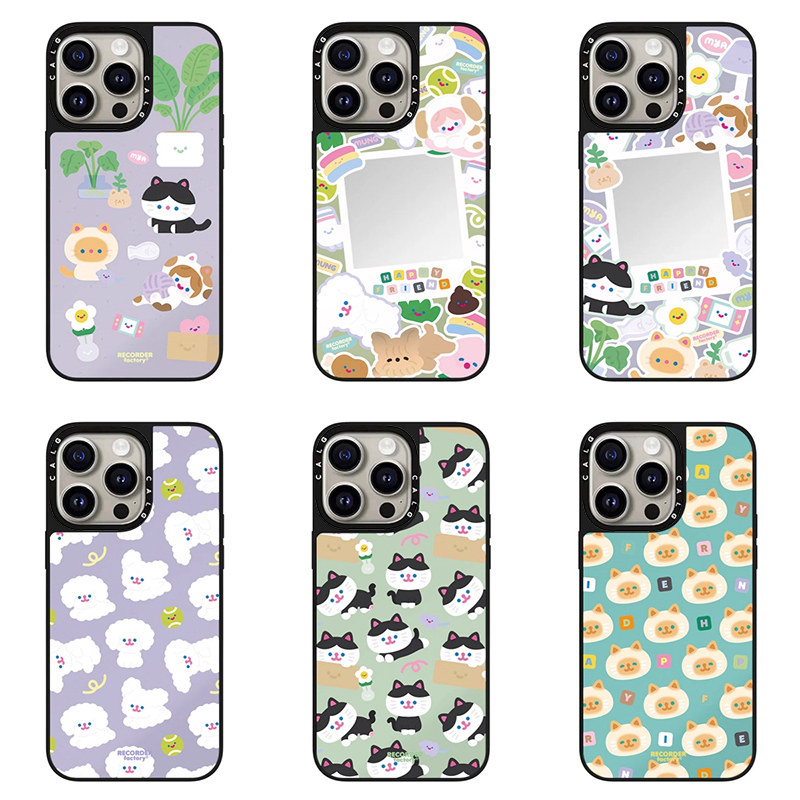 CALG悠闲的小动物们适用苹果手机壳iphone11 12 13 14 15 16 17promax新款外壳高级感小众磁吸2025网红爆款