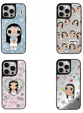 CALG小玉yuy可爱女孩新款超火磁吸防摔iphone11 12 13 14 15 16 17promax适用苹果手机壳高级感小众