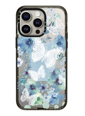 CALG花彩蝴蝶适用苹果手机壳iphone11 12 13 14 15 16 17promax新款外壳高级感小众磁吸2025网红爆款