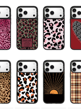 CALG韩火火同款豹纹适用苹果手机壳iphone11 12 13 14 15 16 17promax新款外壳高级感小众磁吸2025网红爆款