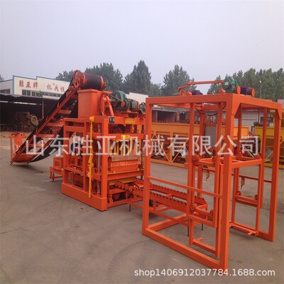 QTJ4-25 automatic concrete hollow block making machine