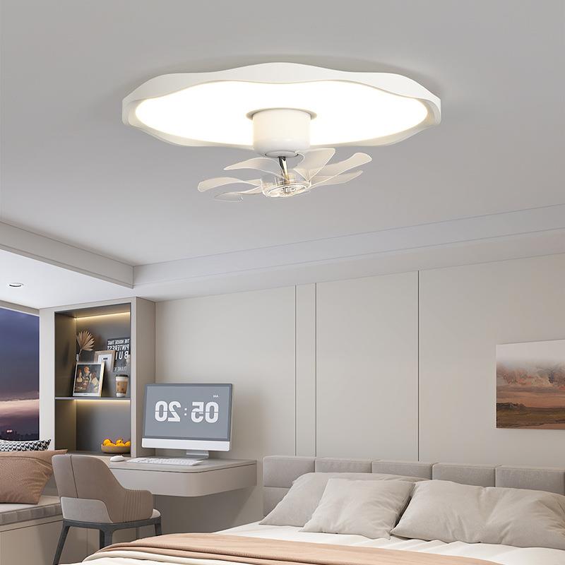 客厅卧室风扇灯简约新款护眼超薄儿童房餐厅书房吸顶电扇吊扇灯