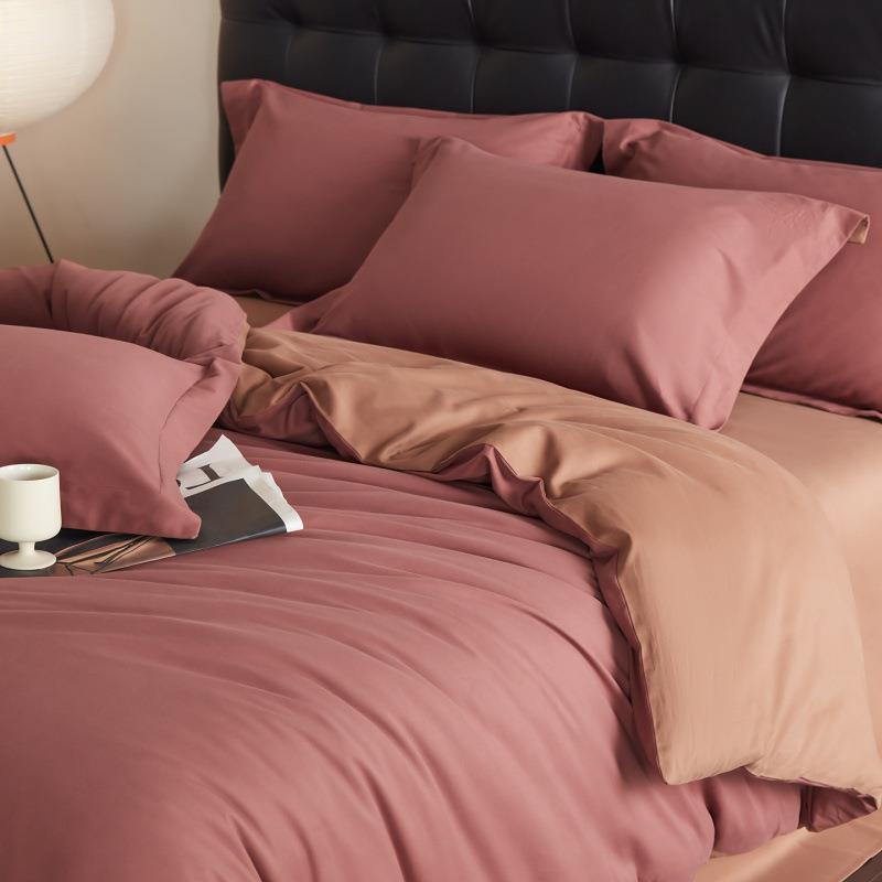 轻奢120支全棉磨毛四件套纯棉保暖被套床单床笠加厚4件套南通家纺