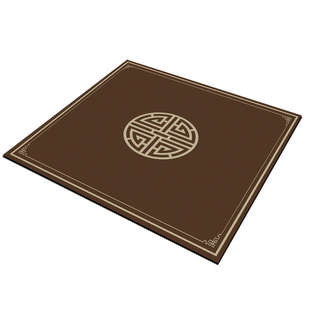 新中式正方形高端桌布防水原木防油垫桌风硅胶四方免洗八仙桌老式