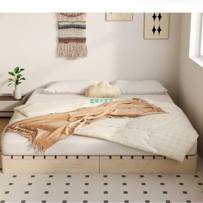 EMG无床头背板床板实木床防潮排骨架铺子榻榻米架民宿板家用日式