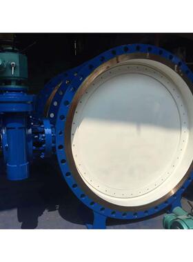 KD943H-6C法兰式蝶阀DN2000/PN0.6MPa电动手动两用开关蝶阀DN1200