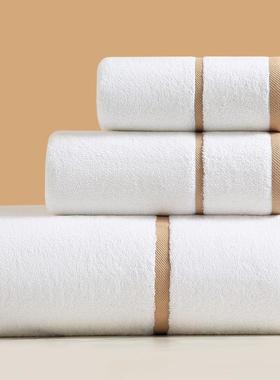 白色吸男225五浴巾家用纯棉裹酒店女水新款大YKC三件0套人巾