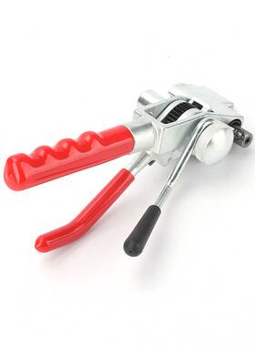 SF-LQA红色 棘轮式不锈钢扎带钳机齿轮钢带打包机拉紧器轧带钳