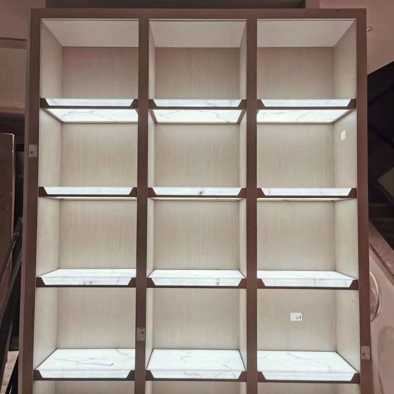 定制发光层板仿石展柜隔板