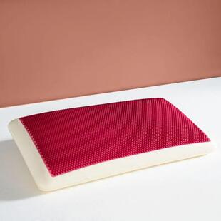 红石棉榴胶面包枕凝全夹棉凉感凝52860胶枕芯零压力记忆深睡护颈