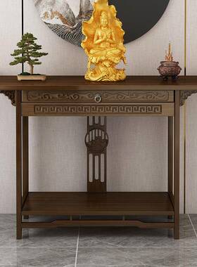 桌佛台家用香中式楠竹供台神台佛桌条案供71591桌案供供奉菩萨狄