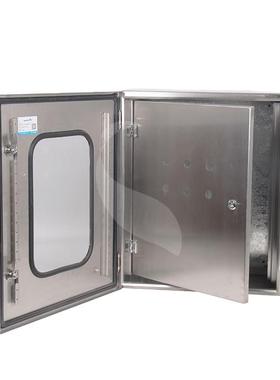 带中配门不锈钢配电箱625*0*XIV200150mmIP6电箱可开孔防雨配电箱