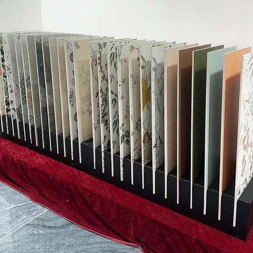 砖立式落地展脚示架木地板岩板255瓷大板踢线材木纹砖石样品展示