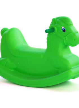 木马儿童摇马加厚料幼塑儿岁园单OIO色连体摇摇马宝宝婴玩具周礼