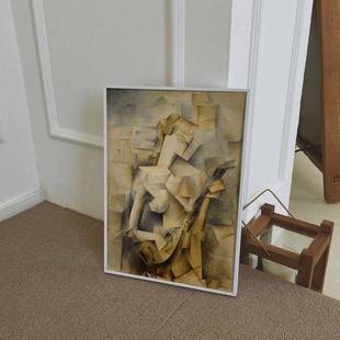 毕抽索装画弹WVT曼加陀林的女孩现代象客厅挂饰画名画餐厅书房艺