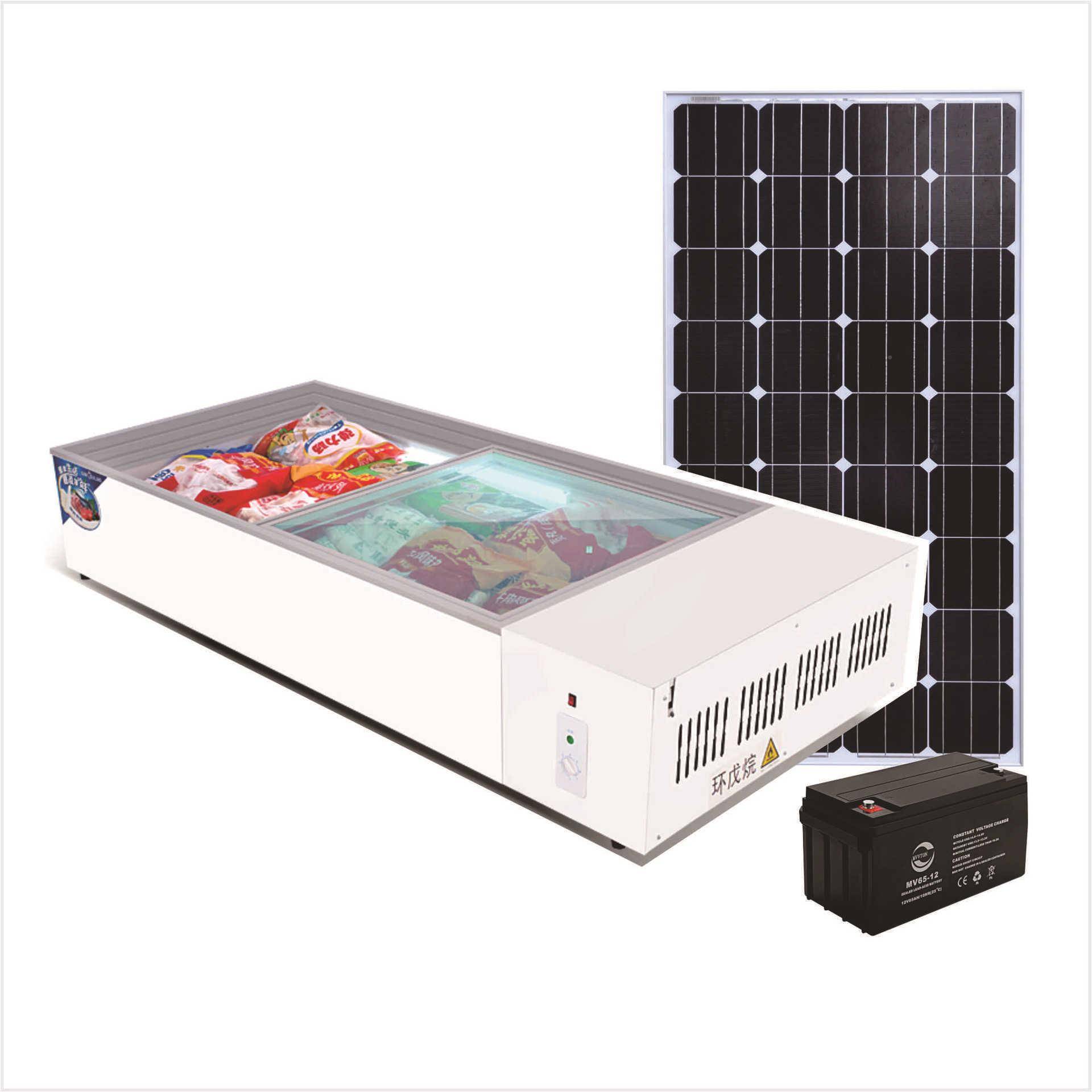 地摊烧烤鲜串串12V直流式展示IAH柜阳能海太鲜台式直流小型保卧柜