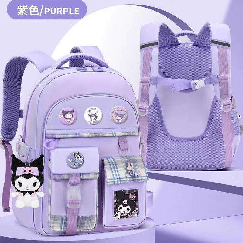 新款轻便小学生书包女卡通可爱儿童减护脊无品牌/大容超工量厂书