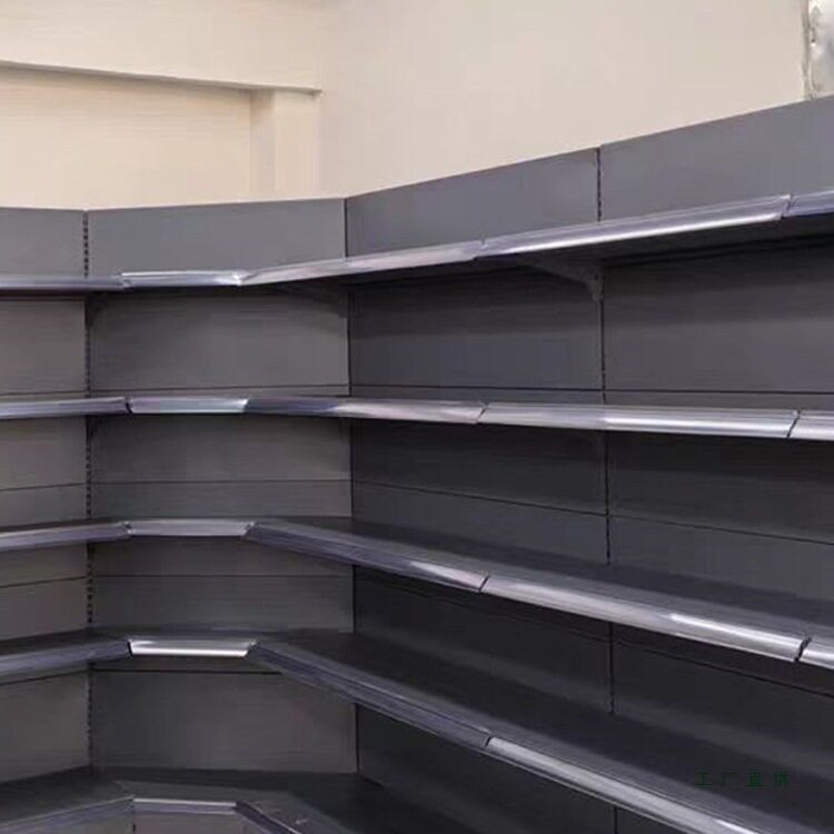 加厚超市货架展示架便利店小卖部玩具文具单面靠墙双面多层置物架