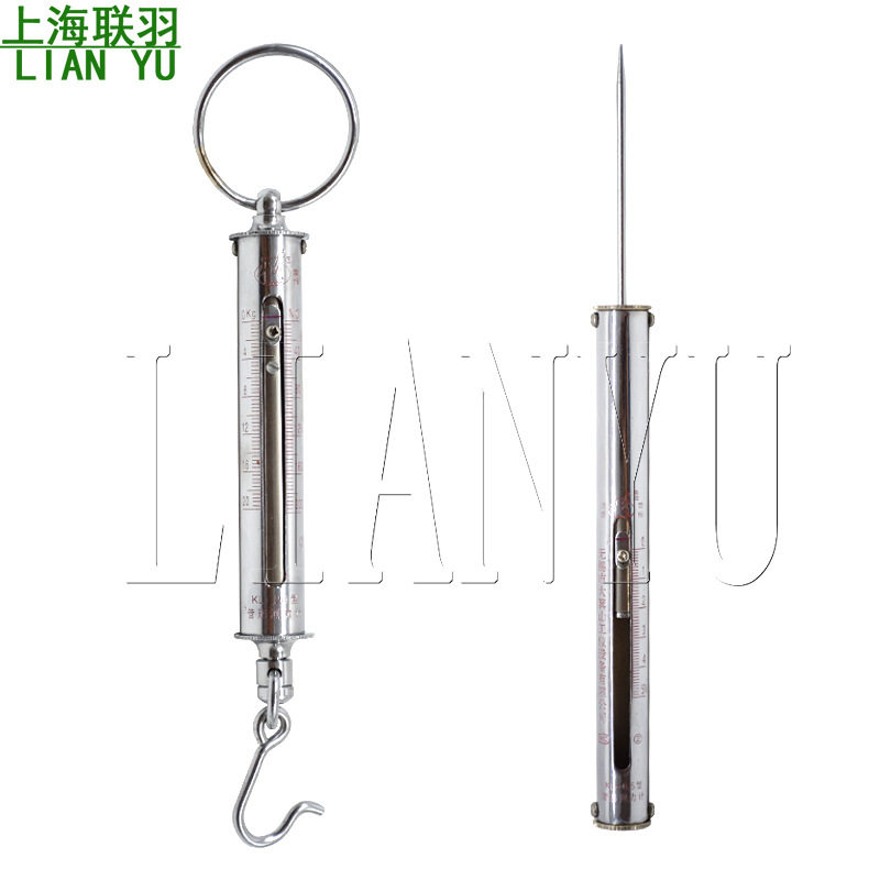 象牌管形测力计KL-1型拉力计管形推力计KL型拉力棒吊勾称牛顿力