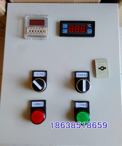 风机水帘温度时间控制箱220V--380V风机定时排风温度时间双用