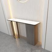 桌现代简约入户条物玄关客厅置架岩板JM412端景台案台门厅案