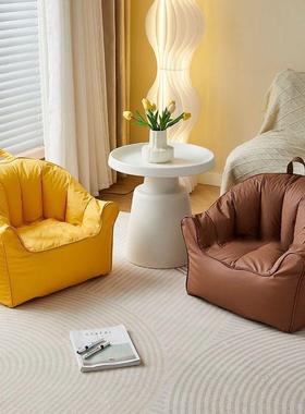 懒人GRP发宝阳台单人南瓜豆袋沙卧室客厅出屋沙发椅子儿租童榻宝