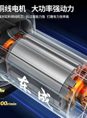 V角机多功能切轮割445机家用手砂手机抛磨光打磨磨机磨光机东城