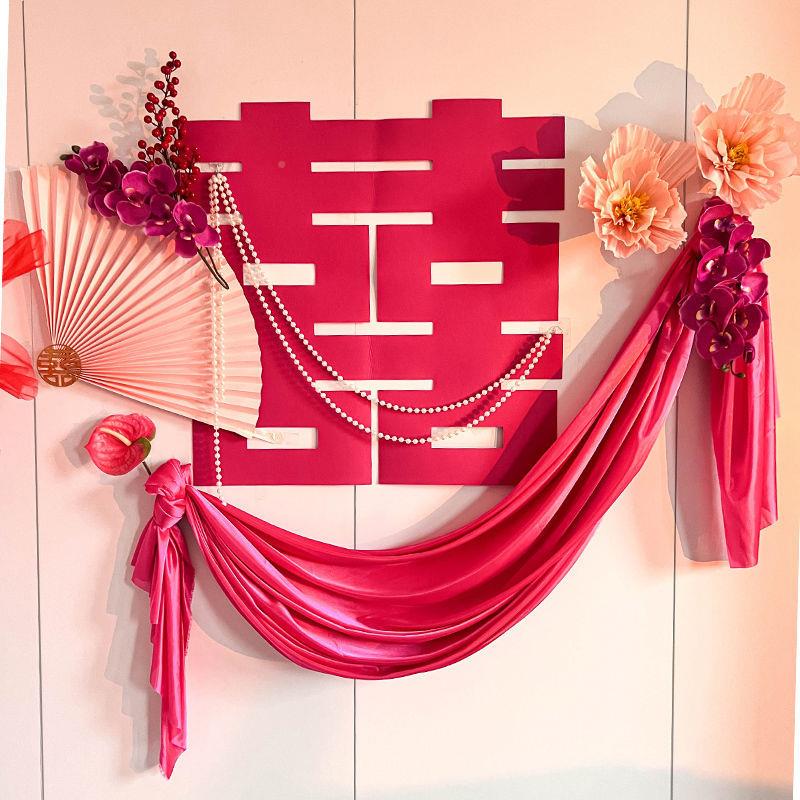 G3V房布置438套装男方婚庆装饰新结房卧方室女拉花灯笼婚创意婚用