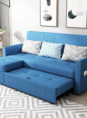 约现代简多功能布艺沙80089床抽发拉贵妃伸缩折叠可型拆洗小户客