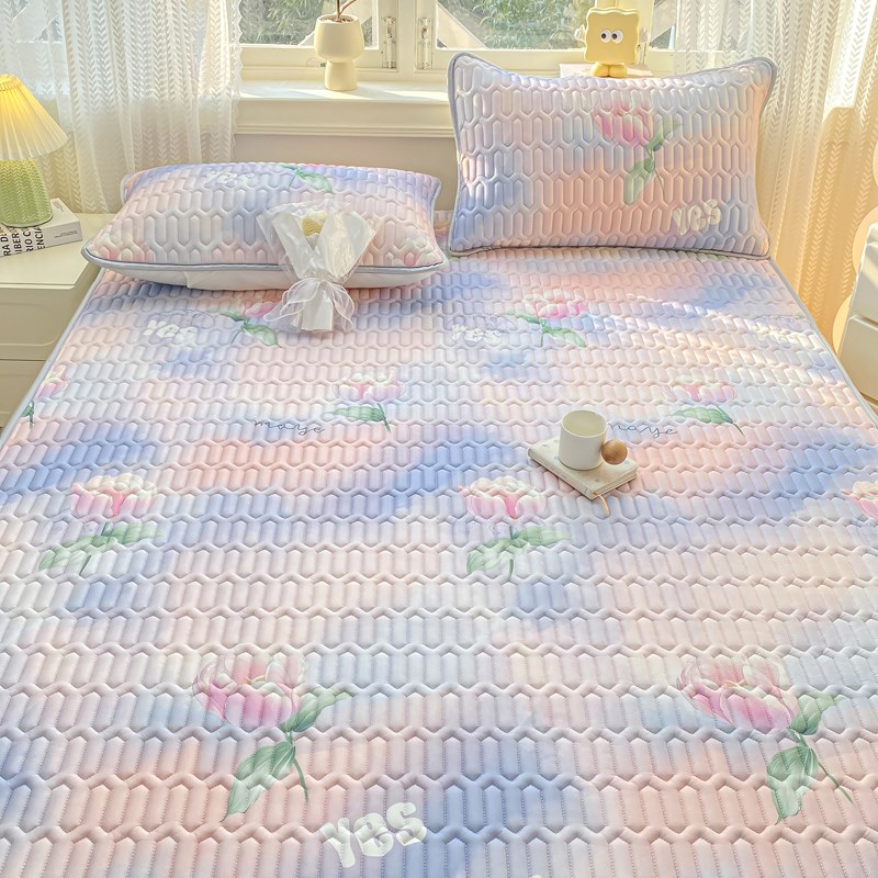 夏天乳胶凉席床垫软垫可机洗床护垫家用卧室垫被学生宿舍单人褥子