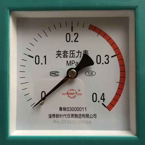 山东新华灭菌锅方形-0.1-0.3压力真空表Y-100ZT淄博新时代仪表0.4