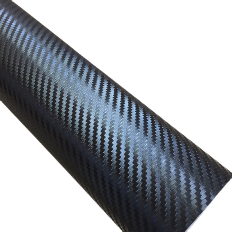 汽车碳纤维改色膜引擎盖贴膜 车顶膜后视镜中网亮黑贴纸内饰装饰