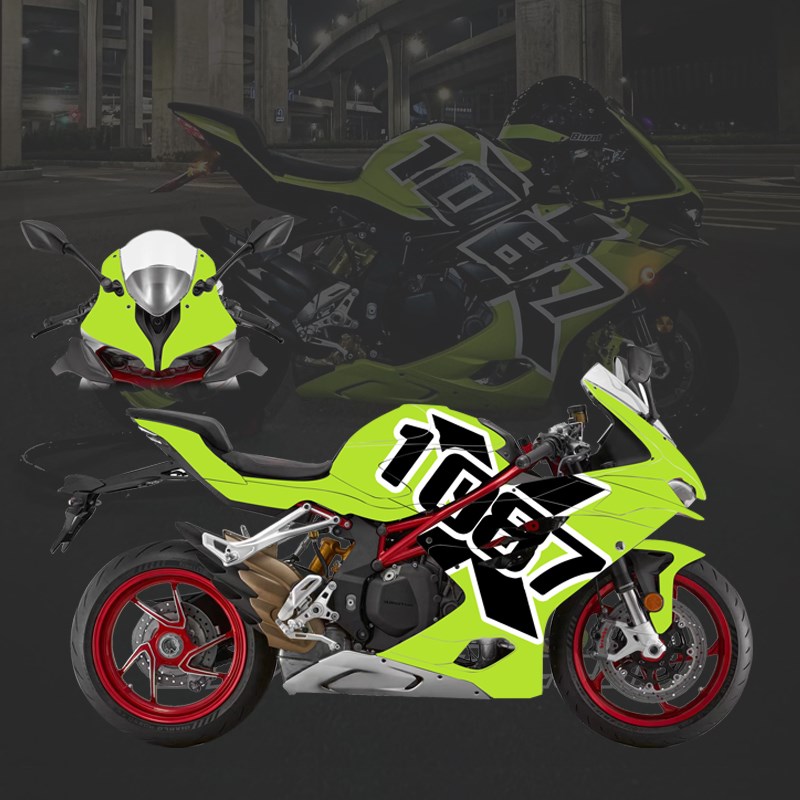 钱江赛921局部版花定制版画贴纸防水贴改装配件贴画车身全车拉花