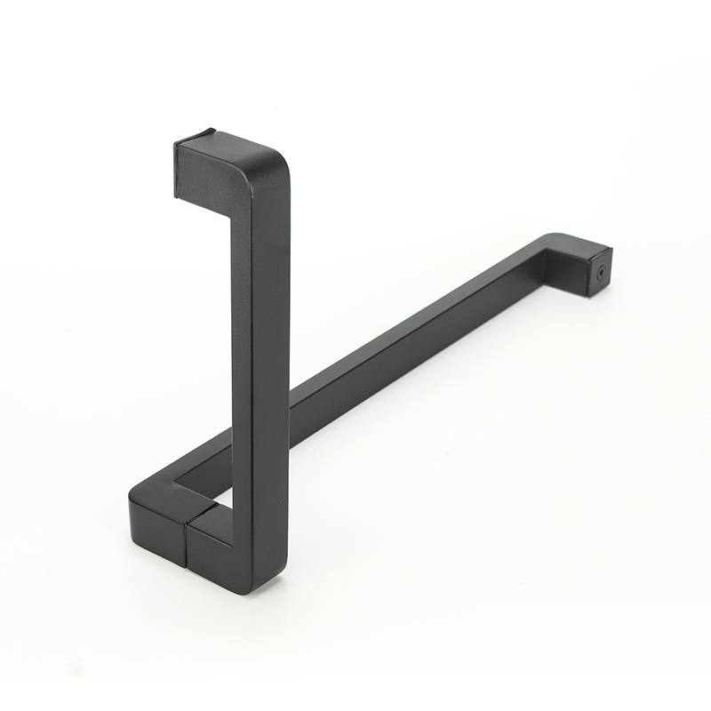 淋浴房拉手黑色玻璃门高档隔断门方型把手冲凉房加厚L型浴室拉手