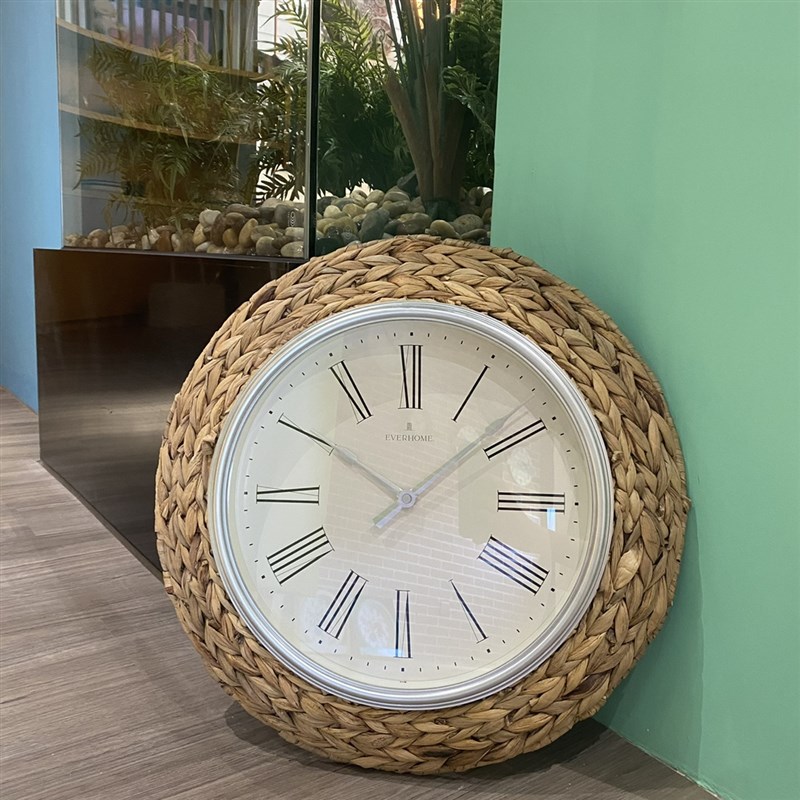 利西亚新款 2022 圆形挂钟 田园风挂表 简约钟表 客厅 装饰
