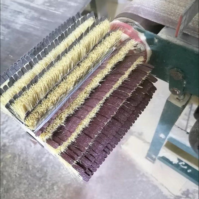 砂光辊砂光机打磨雕刻机除尘砂辊毛刷砂布剑麻组合配件