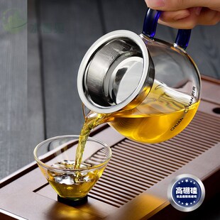 功夫小茶杯主人杯单杯笠斗杯玻璃茶具耐热手工吹制单杯个人品茶杯