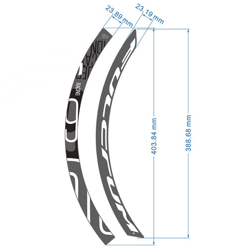 新款Fulcrum Racing 6DB碟刹轮组贴纸公路车R6车圈改色贴纸防水
