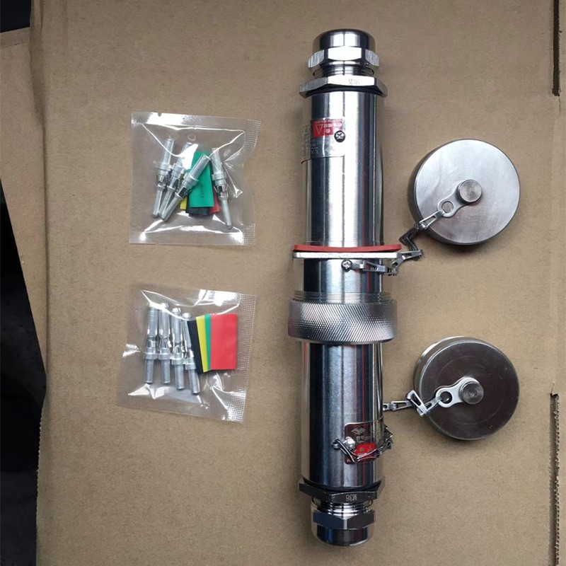 不锈钢防爆插销电连接器航空工业接插件 3  5芯无火花型插头插座