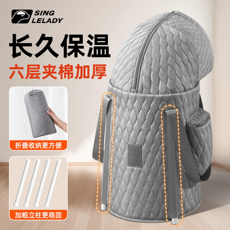 泡脚桶家用便携式过小腿养生泡脚盆加高深桶过膝可折叠保温泡脚袋