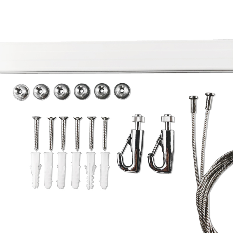 画廊挂画器可移动挂镜线轨道挂画大承重钢丝绳条可调节挂画钩书画